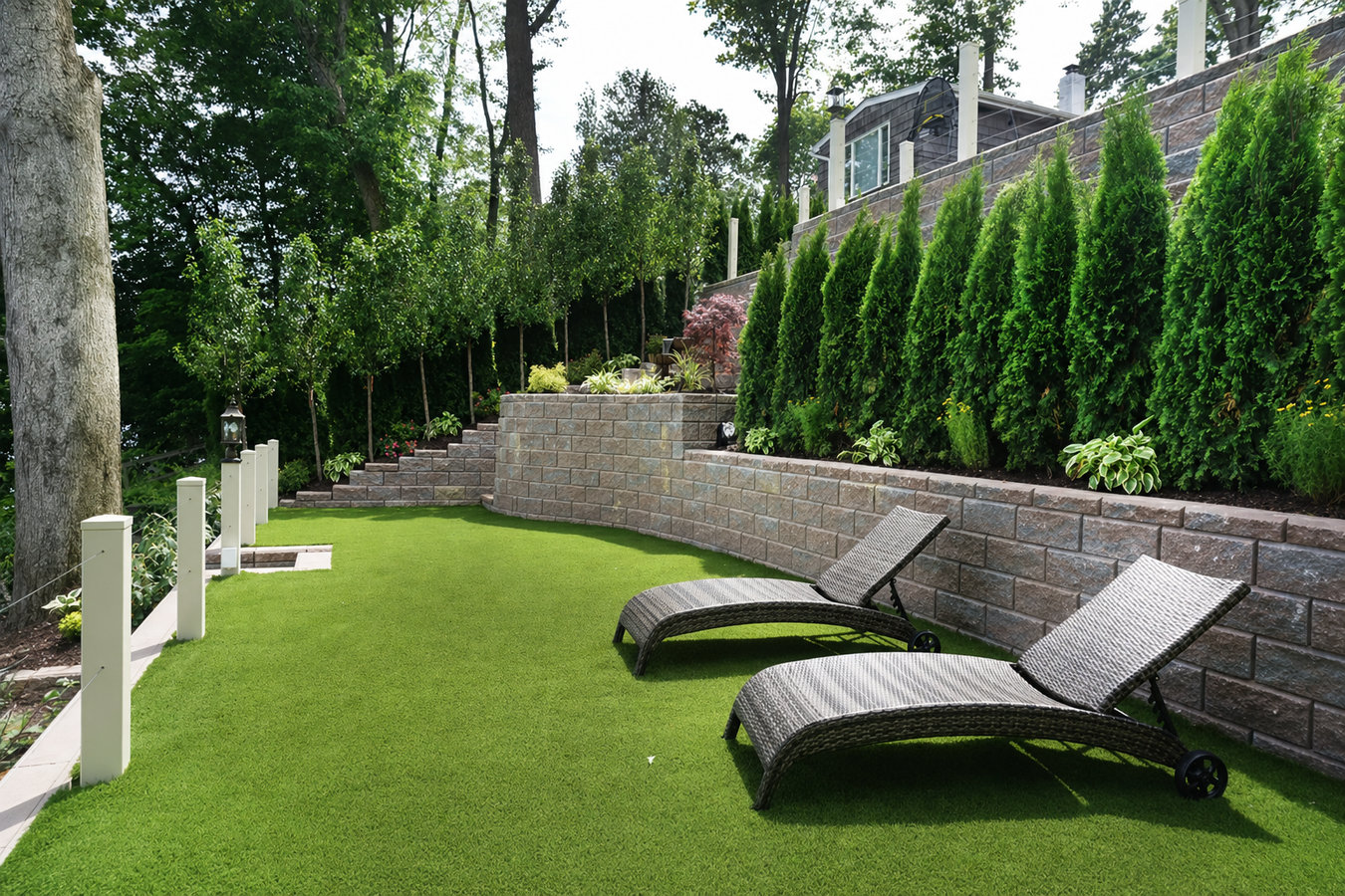 Residential turf installation